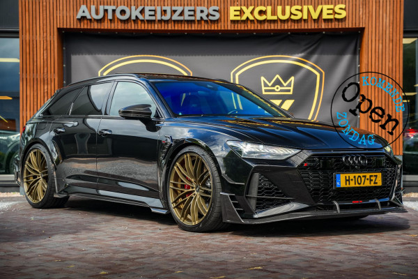Audi RS6 Avant RS 6 TFSI quattro ABT RS-R 1 of 125 Akrapovic Panodak Keramisch Stoelvent. B&O+ Eventuri 360 Camera 825 PK!
