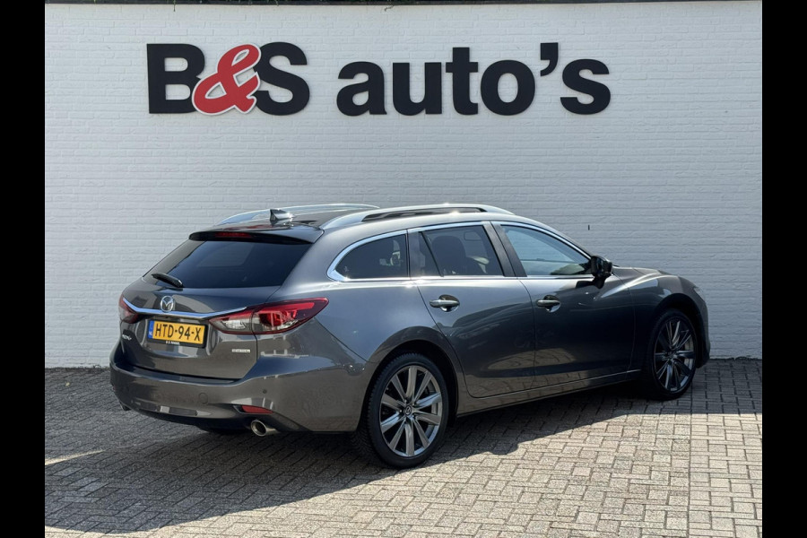 Mazda 6 Led Carplay Adaptive cruise Camera Dodehoek Navigatie Verwarmd stuur en stoelen