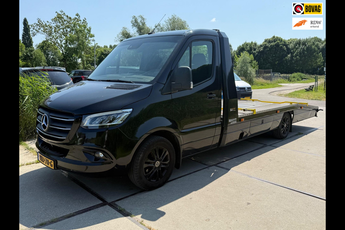 Mercedes-Benz Sprinter 319 3.0 CDI L3 Oprijwagen EURO6-D kegger oprijbak met luchtvering