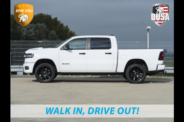 Dodge Ram 1500 | Laramie | Night Edition | 3.0L I6 Hurricane | Crew Cab | 4X4 | BPM VRIJ | Niveau regeling | Passenger Display | Getoonde accessoires zijn verkrijgbaar tegen meerprijs