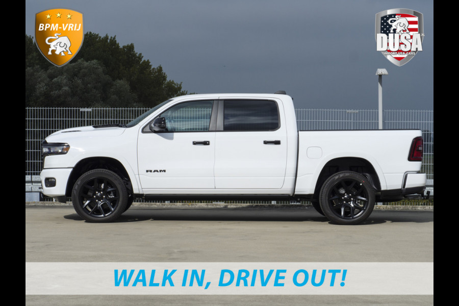Dodge Ram 1500 | Laramie | Night Edition | 3.0L I6 Hurricane | Crew Cab | 4X4 | BPM VRIJ | Niveau regeling | Passenger Display | Getoonde accessoires zijn verkrijgbaar tegen meerprijs