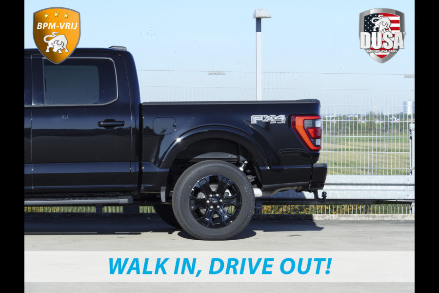 Ford USA F-150 5.0 V8 | SuperCrew Lariat FX4 | Black Edition 360 Camera | Pano | Black Edition | INCL BPM-VOORDEEL Getoonde accessoires zijn verkrijgbaar tegen meerprijs Ford USA F-150 5.0 V8 | SuperCrew Lariat FX4 | Black Edition 360 Camera | Pano | Black Edition | INCL BPM-VOORDEEL Getoonde accessoires zijn verkrijgbaar tegen meerprijs