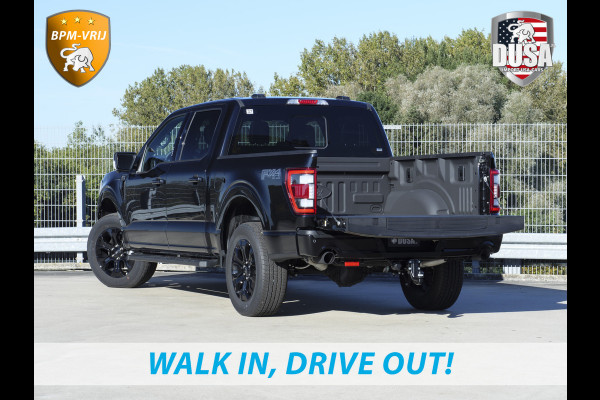 Ford USA F-150 5.0 V8 | SuperCrew Lariat FX4 | Black Edition 360 Camera | Pano | Black Edition | INCL BPM-VOORDEEL Getoonde accessoires zijn verkrijgbaar tegen meerprijs Ford USA F-150 5.0 V8 | SuperCrew Lariat FX4 | Black Edition 360 Camera | Pano | Black Edition | INCL BPM-VOORDEEL Getoonde accessoires zijn verkrijgbaar tegen meerprijs
