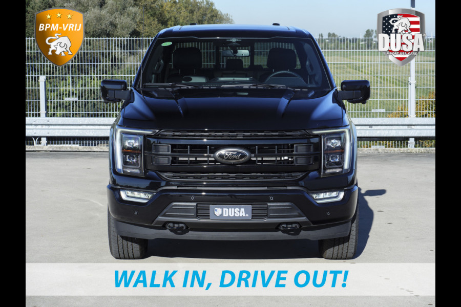 Ford USA F-150 5.0 V8 | SuperCrew Lariat FX4 | Black Edition 360 Camera | Pano | Black Edition | INCL BPM-VOORDEEL Getoonde accessoires zijn verkrijgbaar tegen meerprijs Ford USA F-150 5.0 V8 | SuperCrew Lariat FX4 | Black Edition 360 Camera | Pano | Black Edition | INCL BPM-VOORDEEL Getoonde accessoires zijn verkrijgbaar tegen meerprijs