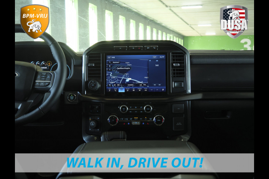 Ford USA F-150 5.0 V8 | SuperCrew Lariat FX4 | Black Edition 360 Camera | Pano | Black Edition | INCL BPM-VOORDEEL Getoonde accessoires zijn verkrijgbaar tegen meerprijs Ford USA F-150 5.0 V8 | SuperCrew Lariat FX4 | Black Edition 360 Camera | Pano | Black Edition | INCL BPM-VOORDEEL Getoonde accessoires zijn verkrijgbaar tegen meerprijs
