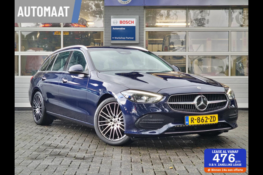 Mercedes-Benz C-Klasse Estate 180 Luxury Line|Trekhaak|LED|Leder|360'Camera|Carplay|Memory stoelen|