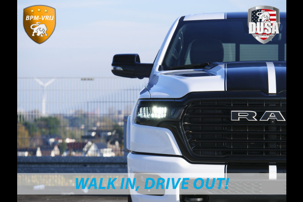 Dodge Ram | 1500 | Laramie | Premium Night | 3.0L I6 Hurricane | Crew Cab | 4X4 | Niveau regeling | 14,4-inch Touchscreen | BPM-VRIJ | Getoonde accessoires zijn verkrijgbaar tegen meerprijs Dodge Ram | 1500 | Laramie | Premium Night | 3.0L I6 Hurricane | Crew Cab | 4X4 | Niveau regeling | 14,4-inch Touchscreen | BPM-VRIJ | Getoonde accessoires zijn verkrijgbaar tegen meerprijs