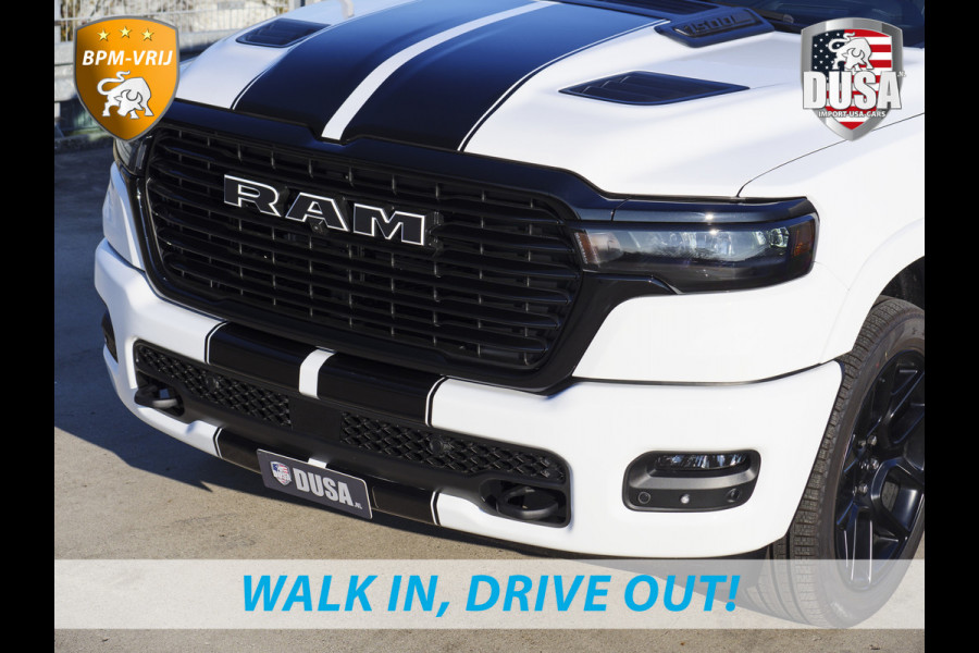 Dodge Ram | 1500 | Laramie | Premium Night | 3.0L I6 Hurricane | Crew Cab | 4X4 | Niveau regeling | 14,4-inch Touchscreen | BPM-VRIJ | Getoonde accessoires zijn verkrijgbaar tegen meerprijs Dodge Ram | 1500 | Laramie | Premium Night | 3.0L I6 Hurricane | Crew Cab | 4X4 | Niveau regeling | 14,4-inch Touchscreen | BPM-VRIJ | Getoonde accessoires zijn verkrijgbaar tegen meerprijs