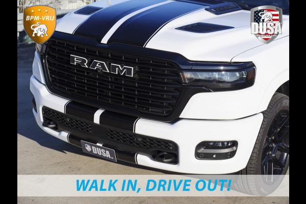 Dodge Ram | 1500 | Laramie | Premium Night | 3.0L I6 Hurricane | Crew Cab | 4X4 | Niveau regeling | 14,4-inch Touchscreen | BPM-VRIJ | Getoonde accessoires zijn verkrijgbaar tegen meerprijs Dodge Ram | 1500 | Laramie | Premium Night | 3.0L I6 Hurricane | Crew Cab | 4X4 | Niveau regeling | 14,4-inch Touchscreen | BPM-VRIJ | Getoonde accessoires zijn verkrijgbaar tegen meerprijs