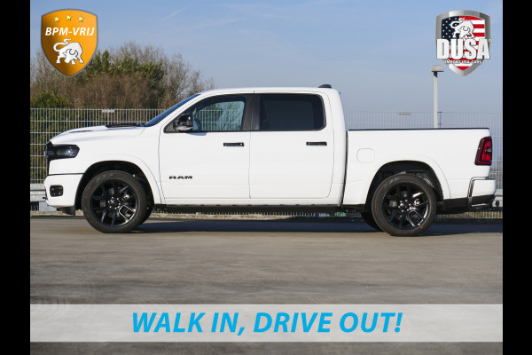 Dodge Ram | 1500 | Laramie | Premium Night | 3.0L I6 Hurricane | Crew Cab | 4X4 | Niveau regeling | 14,4-inch Touchscreen | BPM-VRIJ | Getoonde accessoires zijn verkrijgbaar tegen meerprijs Dodge Ram | 1500 | Laramie | Premium Night | 3.0L I6 Hurricane | Crew Cab | 4X4 | Niveau regeling | 14,4-inch Touchscreen | BPM-VRIJ | Getoonde accessoires zijn verkrijgbaar tegen meerprijs