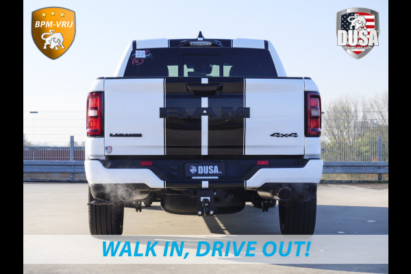 Dodge Ram | 1500 | Laramie | Premium Night | 3.0L I6 Hurricane | Crew Cab | 4X4 | Niveau regeling | 14,4-inch Touchscreen | BPM-VRIJ | Getoonde accessoires zijn verkrijgbaar tegen meerprijs Dodge Ram | 1500 | Laramie | Premium Night | 3.0L I6 Hurricane | Crew Cab | 4X4 | Niveau regeling | 14,4-inch Touchscreen | BPM-VRIJ | Getoonde accessoires zijn verkrijgbaar tegen meerprijs
