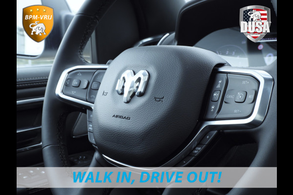 Dodge Ram | 1500 | Laramie | Premium Night | 3.0L I6 Hurricane | Crew Cab | 4X4 | Niveau regeling | 14,4-inch Touchscreen | BPM-VRIJ | Getoonde accessoires zijn verkrijgbaar tegen meerprijs Dodge Ram | 1500 | Laramie | Premium Night | 3.0L I6 Hurricane | Crew Cab | 4X4 | Niveau regeling | 14,4-inch Touchscreen | BPM-VRIJ | Getoonde accessoires zijn verkrijgbaar tegen meerprijs
