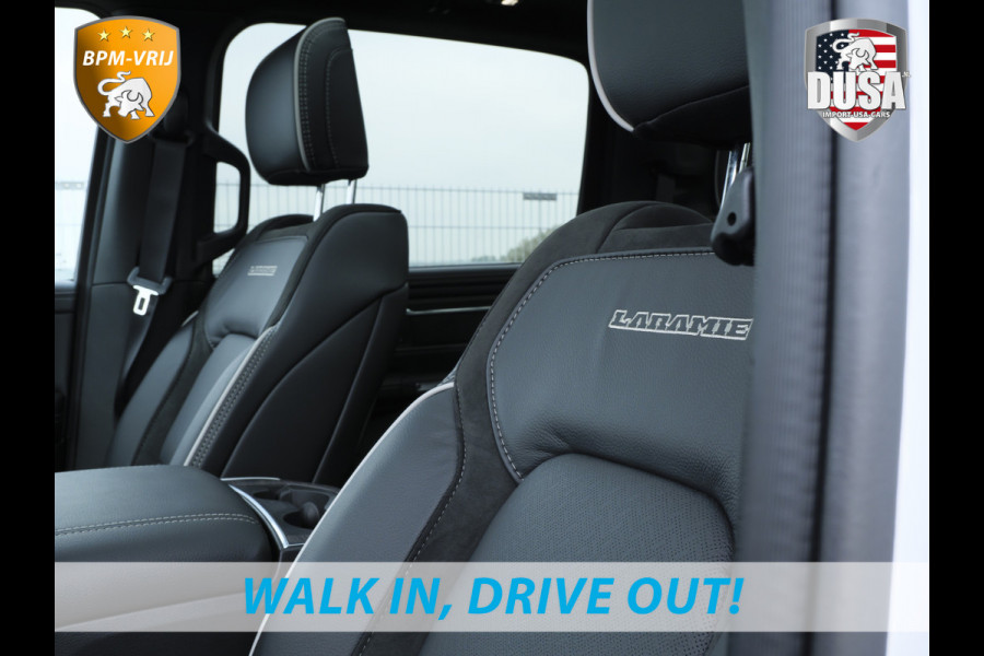 Dodge Ram | 1500 | Laramie | Premium Night | 3.0L I6 Hurricane | Crew Cab | 4X4 | Niveau regeling | 14,4-inch Touchscreen | BPM-VRIJ | Getoonde accessoires zijn verkrijgbaar tegen meerprijs Dodge Ram | 1500 | Laramie | Premium Night | 3.0L I6 Hurricane | Crew Cab | 4X4 | Niveau regeling | 14,4-inch Touchscreen | BPM-VRIJ | Getoonde accessoires zijn verkrijgbaar tegen meerprijs