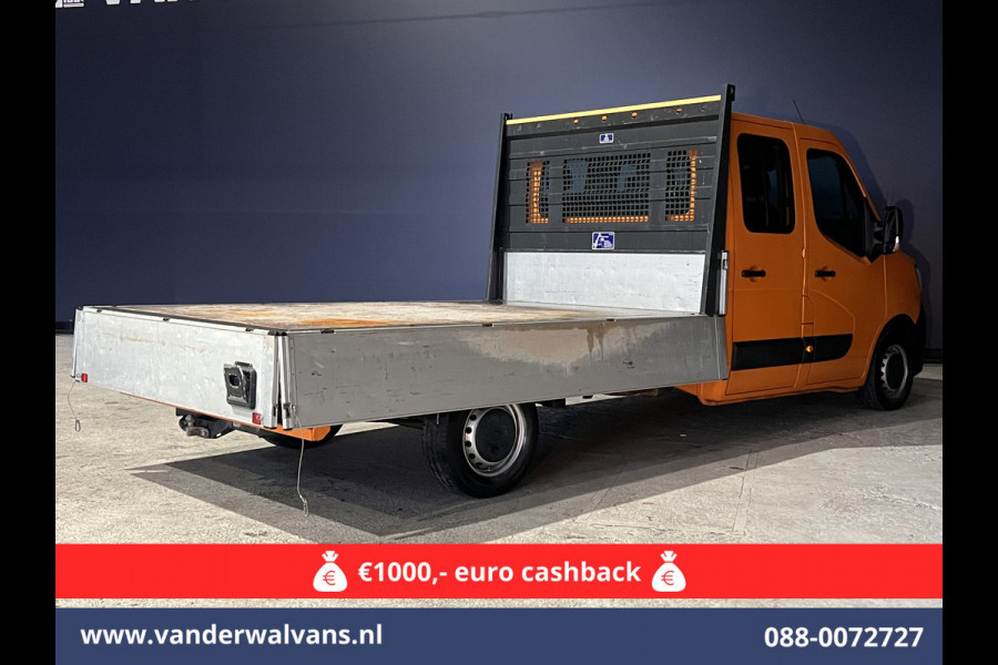 Renault Master 2.3 dCi 135pk *Rijklaar Direct Rijden* Pickup Open laadbak Dubbel cabine Euro6 Airco | 7-Zits | 2500kg Trekhaak Bluetooth-telefoonvoorbereiding