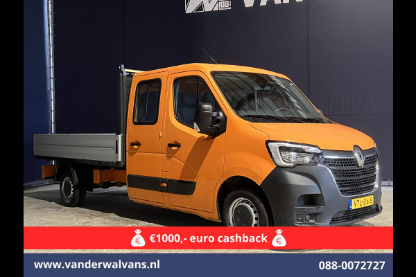 Renault Master 2.3 dCi 135pk *Rijklaar Direct Rijden* Pickup Open laadbak Dubbel cabine Euro6 Airco | 7-Zits | 2500kg Trekhaak Bluetooth-telefoonvoorbereiding