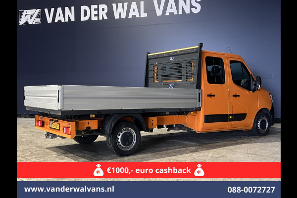Renault Master 2.3 dCi 135pk *Rijklaar Direct Rijden* Pickup Open laadbak Dubbel cabine Euro6 Airco | 7-Zits | 2500kg Trekhaak Bluetooth-telefoonvoorbereiding