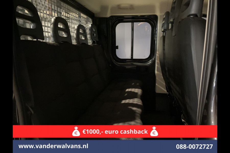 Peugeot Boxer 2.2 Blue HDi 140 pk Pick up 7 Persoons Dubbele cabine open laadbak Euro6 Airco | 7-Zits | 3000kg trekvermogen