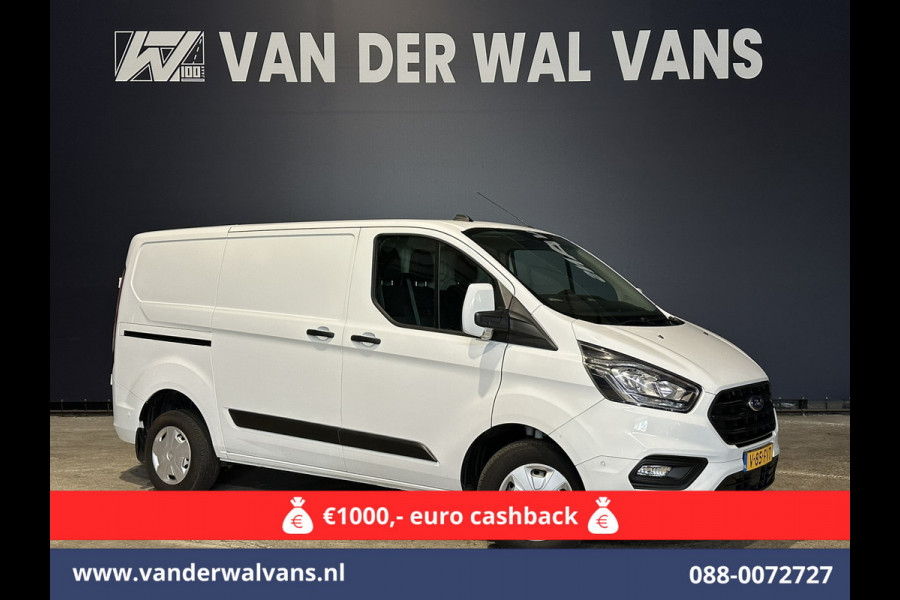 Ford Transit Custom 2.0 TDCI L1H1 Euro6 Airco | Camera | LED | Cruisecontrol | Parkeersensoren Bijrijdersbank, 2500kg trekvermogen