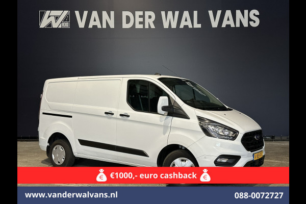 Ford Transit Custom 2.0 TDCI L1H1 Euro6 Airco | Camera | LED | Cruisecontrol | Parkeersensoren Bijrijdersbank, 2500kg trekvermogen