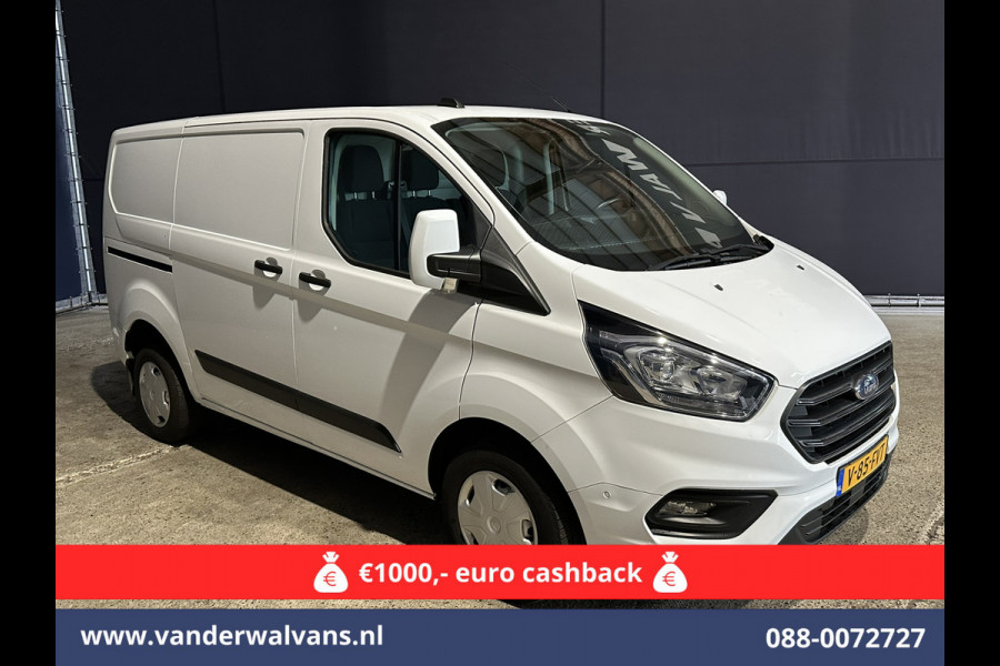 Ford Transit Custom 2.0 TDCI L1H1 Euro6 Airco | Camera | LED | Cruisecontrol | Parkeersensoren Bijrijdersbank, 2500kg trekvermogen