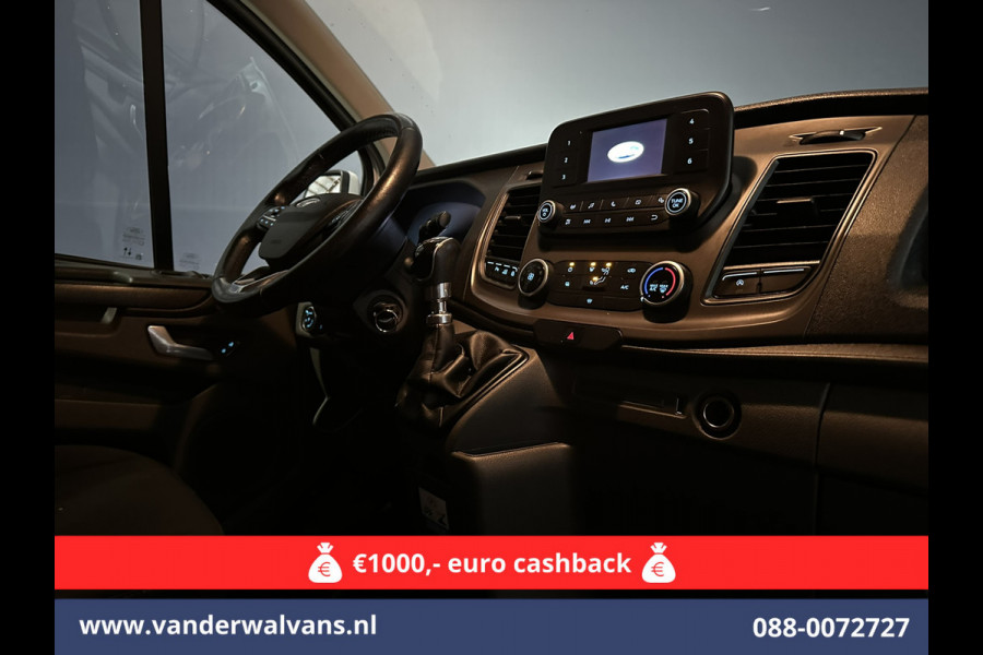 Ford Transit Custom 2.0 TDCI L1H1 Euro6 Airco | Camera | LED | Cruisecontrol | Parkeersensoren Bijrijdersbank, 2500kg trekvermogen