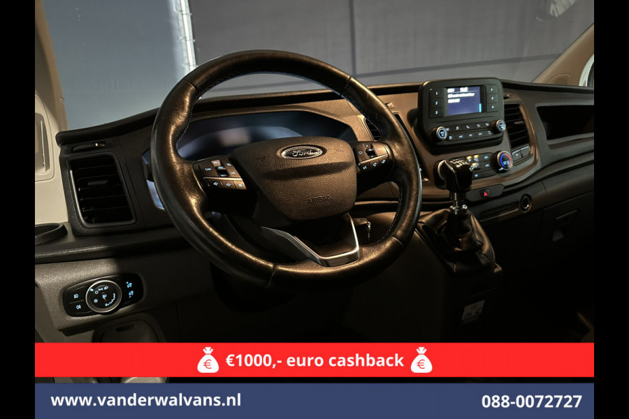 Ford Transit Custom 2.0 TDCI L1H1 Euro6 Airco | Camera | LED | Cruisecontrol | Parkeersensoren Bijrijdersbank, 2500kg trekvermogen