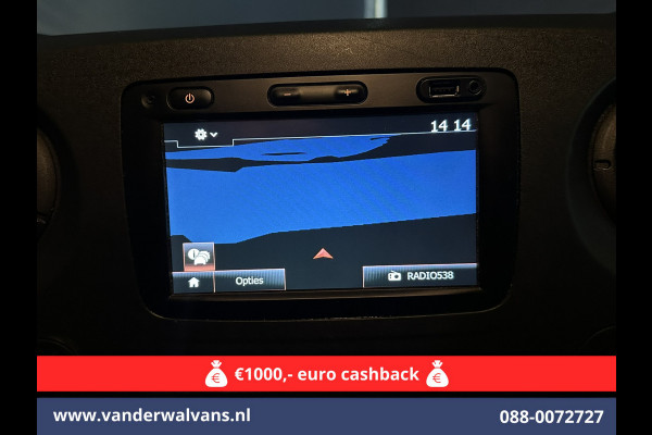 Opel Movano 2.3 CDTI 145pk L2H2 Euro6 Airco | Imperiaal | Trap | Camera | Navigatie | 2500kg Trekhaak Cruisecontrol, Parkeersensoren, Bijrijdersbank