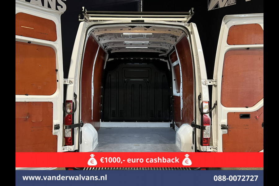 Opel Movano 2.3 CDTI 145pk L2H2 Euro6 Airco | Imperiaal | Trap | Camera | Navigatie | 2500kg Trekhaak Cruisecontrol, Parkeersensoren, Bijrijdersbank