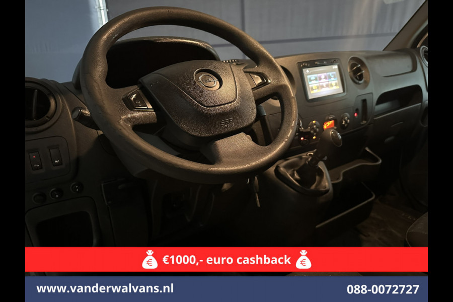 Opel Movano 2.3 CDTI 145pk L2H2 Euro6 Airco | Imperiaal | Trap | Camera | Navigatie | 2500kg Trekhaak Cruisecontrol, Parkeersensoren, Bijrijdersbank
