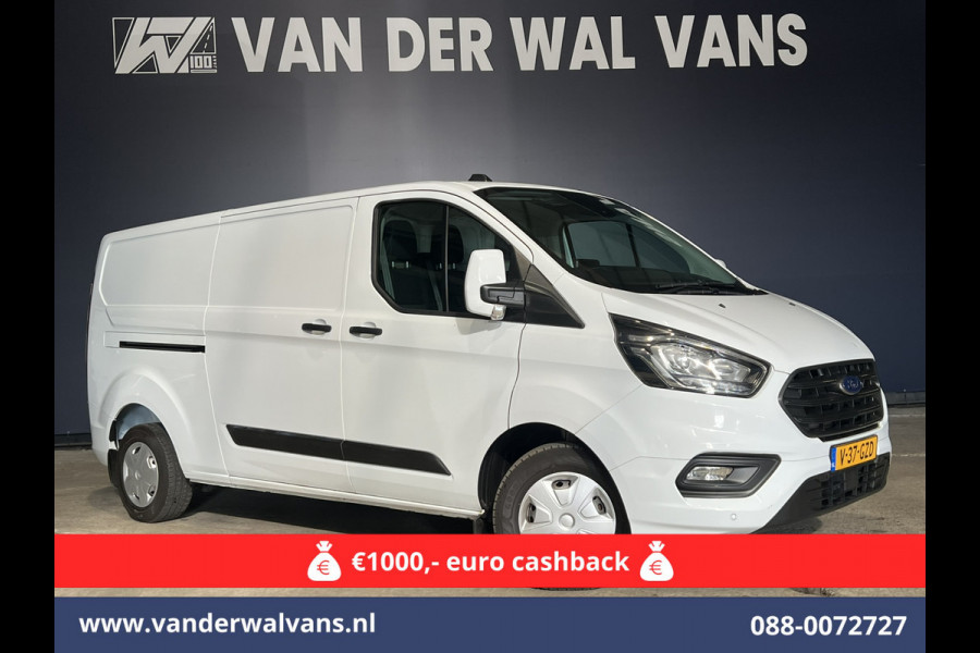 Ford Transit Custom 2.0 TDCI L2H1 Euro6 Airco | Camera | LED | Cruisecontrol | Parkeersensoren Verwarmde voorruit, Bijrijdersbank, 2800kg trekvermogen