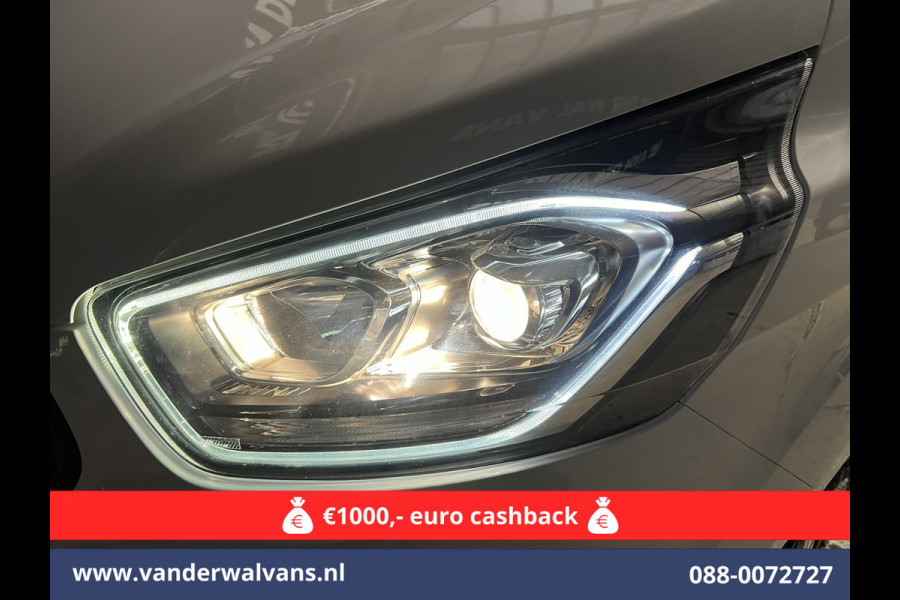 Ford Transit Custom 2.0 TDCI L2H1 Euro6 Airco | Camera | LED | Cruisecontrol | Parkeersensoren Verwarmde voorruit, Bijrijdersbank, 2800kg trekvermogen