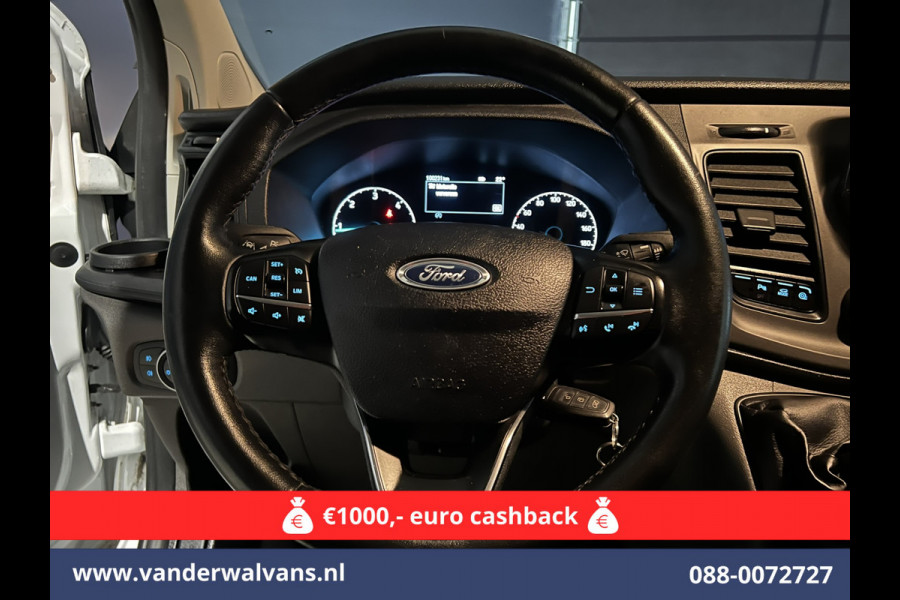 Ford Transit Custom 2.0 TDCI L2H1 Euro6 Airco | Camera | LED | Cruisecontrol | Parkeersensoren Verwarmde voorruit, Bijrijdersbank, 2800kg trekvermogen