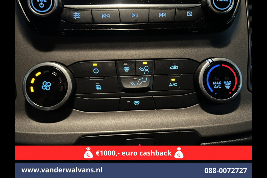 Ford Transit Custom 2.0 TDCI L2H1 Euro6 Airco | Camera | LED | Cruisecontrol | Parkeersensoren Verwarmde voorruit, Bijrijdersbank, 2800kg trekvermogen