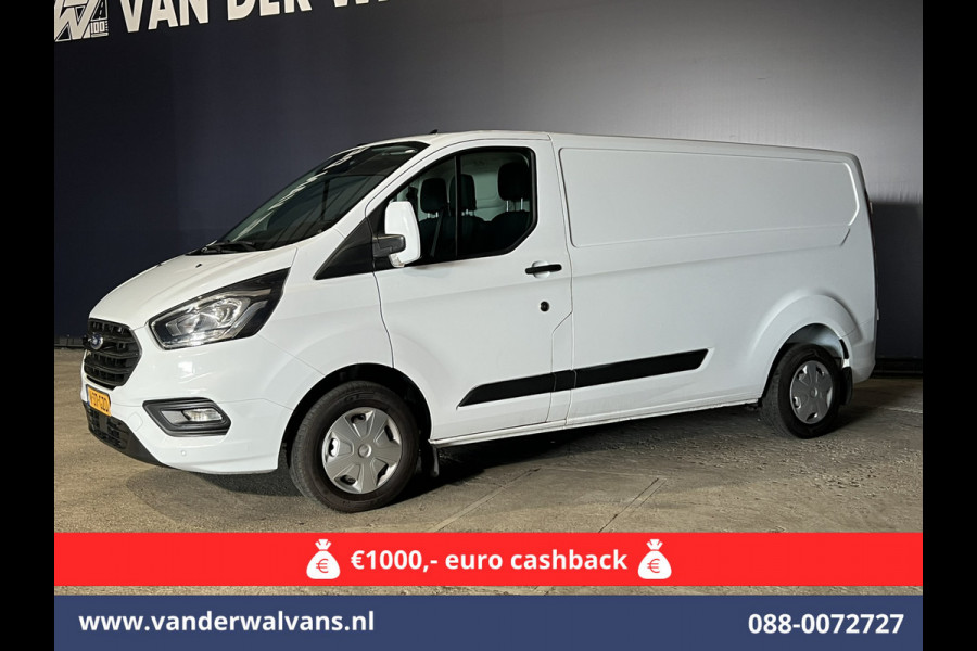 Ford Transit Custom 2.0 TDCI L2H1 Euro6 Airco | Camera | LED | Cruisecontrol | Parkeersensoren Verwarmde voorruit, Bijrijdersbank, 2800kg trekvermogen