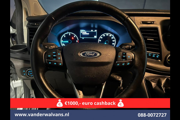 Ford Transit Custom 2.0 TDCI L2H1 Euro6 # Airco | Camera | Apple Carplay | Android Auto | LED | Cruisecontrol Parkeersensoren, verwarmde voorruit, Bijrijdersbank, 2800kg trekvermogen