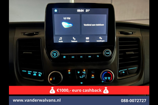 Ford Transit Custom 2.0 TDCI L2H1 Euro6 # Airco | Camera | Apple Carplay | Android Auto | LED | Cruisecontrol Parkeersensoren, verwarmde voorruit, Bijrijdersbank, 2800kg trekvermogen