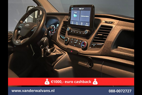 Ford Transit Custom 2.0 TDCI L2H1 Euro6 # Airco | Camera | Apple Carplay | Android Auto | LED | Cruisecontrol Parkeersensoren, verwarmde voorruit, Bijrijdersbank, 2800kg trekvermogen