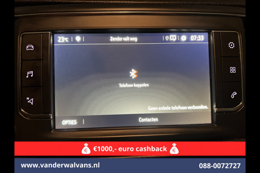 Opel Vivaro 2.0 CDTI 177pk Automaat L3H1 Euro6 # Airco | Camera | Apple Carplay | Android Auto Cruisecontrol, Parkeersensoren, Bijrijdersbank, 2500kg trekvermogen