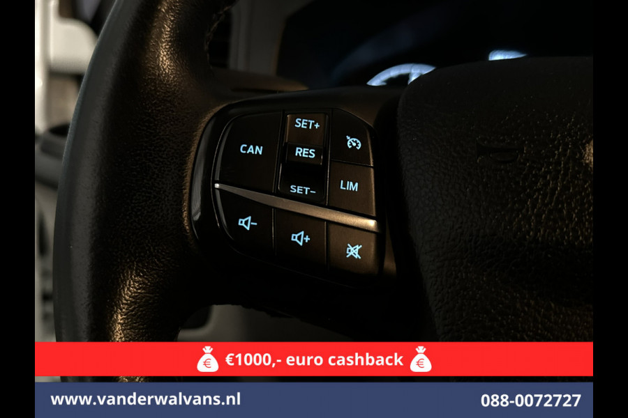 Ford Transit Custom 2.0 TDCI L2H1 Euro6 Airco | Camera | Apple Carplay | LED | Cruisecontrol 2800kg trekvermogen, Android Auto, Parkeersensoren, Verwarmde voorruit, Bijrijdersbank