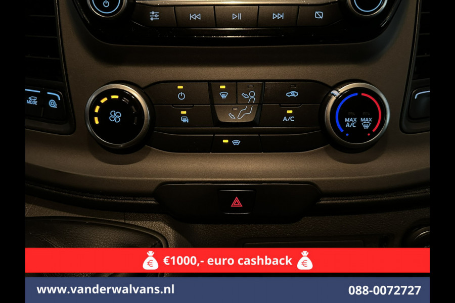 Ford Transit Custom 2.0 TDCI L2H1 Euro6 Airco | Camera | Apple Carplay | LED | Cruisecontrol 2800kg trekvermogen, Android Auto, Parkeersensoren, Verwarmde voorruit, Bijrijdersbank