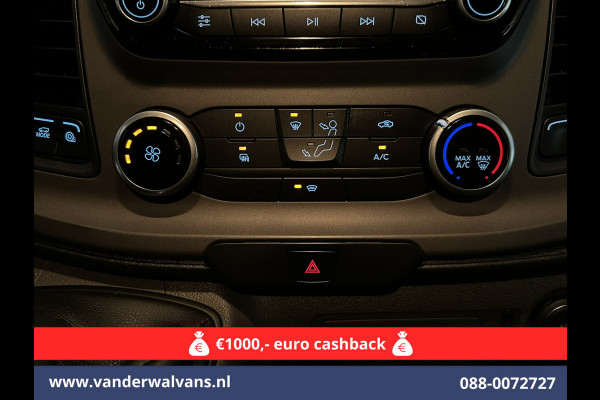 Ford Transit Custom 2.0 TDCI L2H1 Euro6 Airco | Camera | Apple Carplay | LED | Cruisecontrol 2800kg trekvermogen, Android Auto, Parkeersensoren, Verwarmde voorruit, Bijrijdersbank