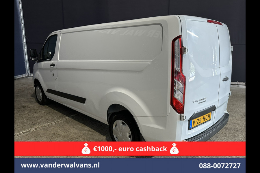 Ford Transit Custom 2.0 TDCI L2H1 Euro6 Airco | Camera | Apple Carplay | LED | Cruisecontrol 2800kg trekvermogen, Android Auto, Parkeersensoren, Verwarmde voorruit, Bijrijdersbank