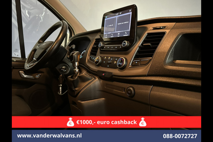 Ford Transit Custom 2.0 TDCI L2H1 Euro6 Airco | Camera | Apple Carplay | LED | Cruisecontrol 2800kg trekvermogen, Android Auto, Parkeersensoren, Verwarmde voorruit, Bijrijdersbank