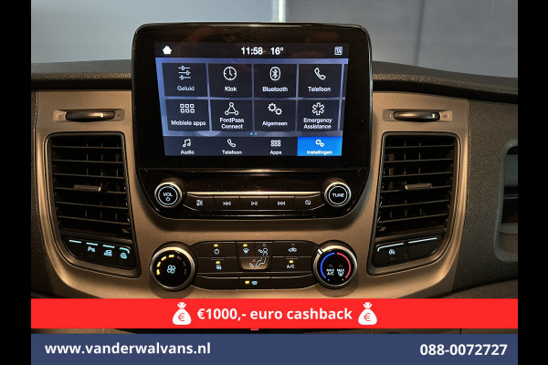 Ford Transit Custom 2.0 TDCI L2H1 Euro6 Airco | Camera | Apple Carplay | LED | Cruisecontrol 2800kg trekvermogen, Android Auto, Parkeersensoren, Verwarmde voorruit, Bijrijdersbank