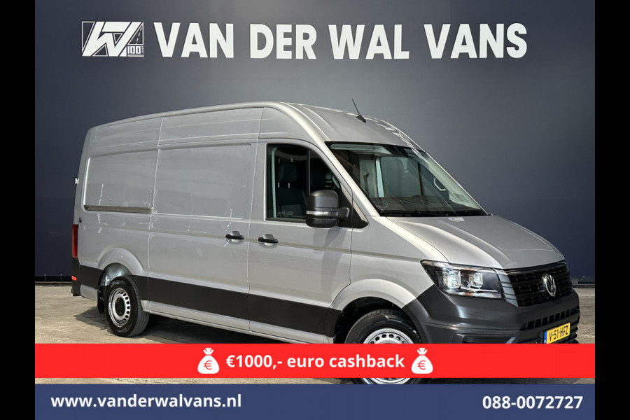 Volkswagen Crafter 2.0 TDI 141pk L3H3 L2H2 Euro6 Airco | Camera | Apple Carplay | Cruisecontrol Android Auto, Parkeersensoren, Bijrijdersbank, 3000kg Trekvermogen, zilver