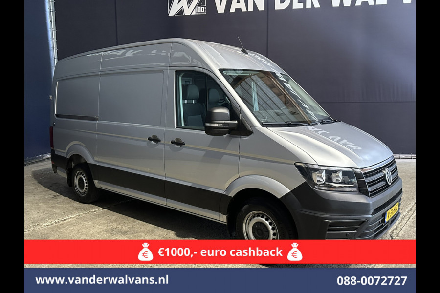 Volkswagen Crafter 2.0 TDI 141pk L3H3 L2H2 Euro6 Airco | Camera | Apple Carplay | Cruisecontrol Android Auto, Parkeersensoren, Bijrijdersbank, 3000kg Trekvermogen, zilver