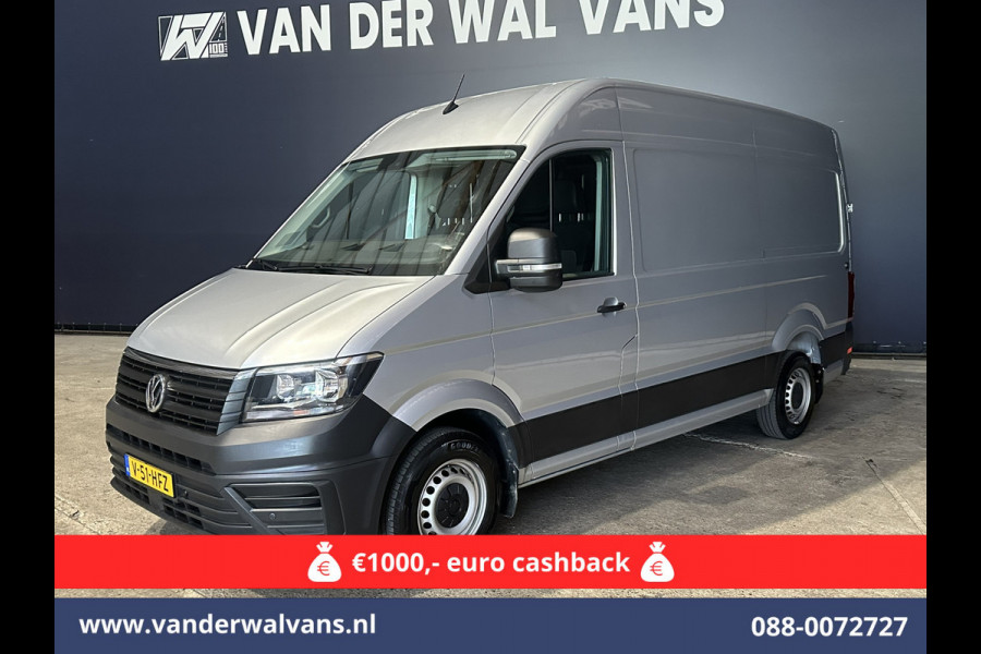 Volkswagen Crafter 2.0 TDI 141pk L3H3 L2H2 Euro6 Airco | Camera | Apple Carplay | Cruisecontrol Android Auto, Parkeersensoren, Bijrijdersbank, 3000kg Trekvermogen, zilver