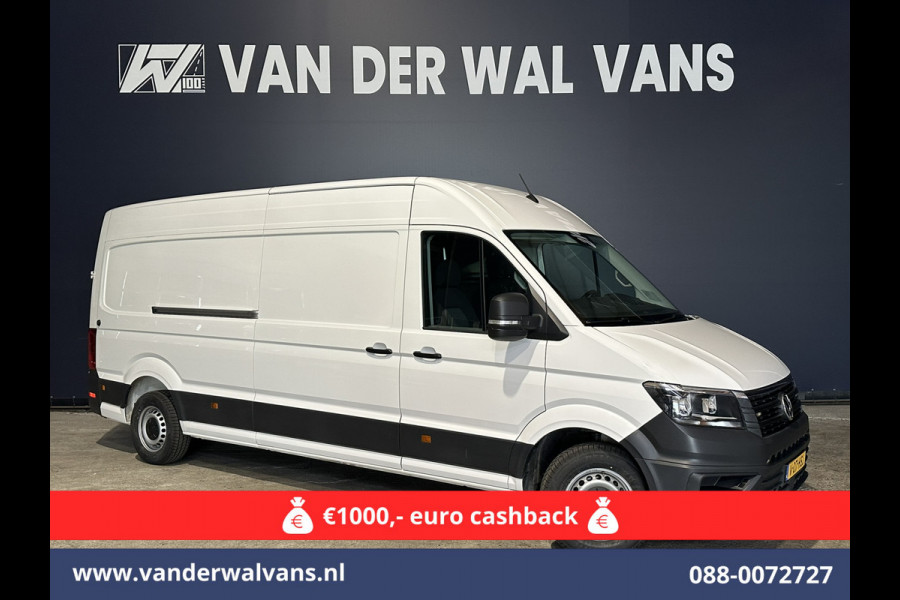 Volkswagen Crafter 2.0 TDI 140 pk Automaat L4H3 L3H2 Euro6 Airco | Camera | Apple Carplay Android Auto, Chauffeursstoel, Stoelverwarming, 3000kg Trekhaak