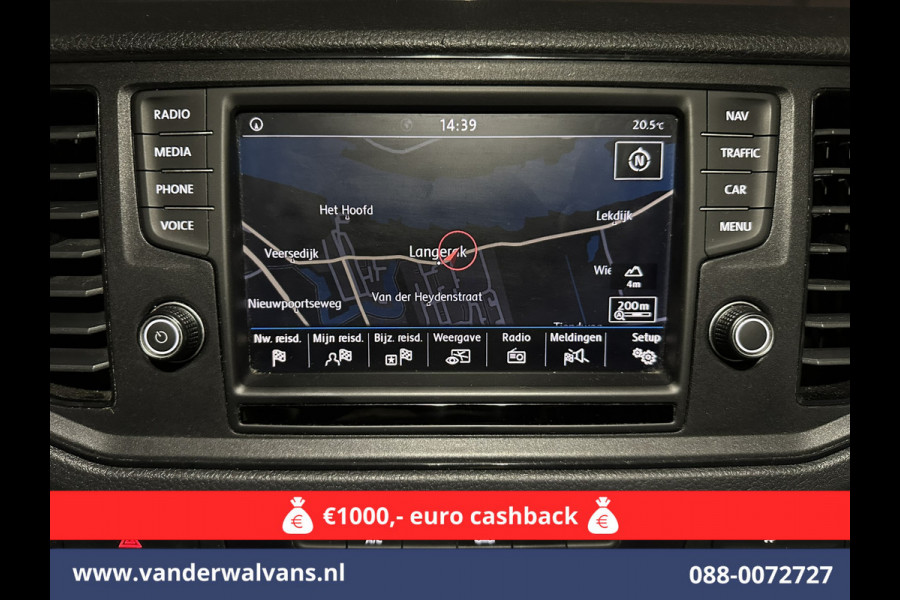 Volkswagen Crafter 2.0 TDI 140 pk L3H3 L2H2 Euro6 Airco | Camera | Navigatie | Apple Carplay | Massagestoel Android Auto, Parkeersensoren, 3000kg trekvermogen