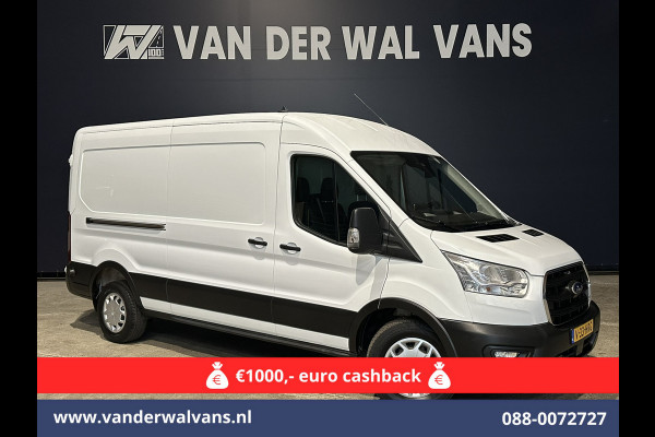 Ford Transit 2.0 TDCI 131pk L3H2 Euro6 *Rijklaar Direct Rijden* Airco | Camera | Navigatie | Apple Carplay | LED | Cruisecontrol Parkeersensoren, Stoelverwarming, Verwarmde voorruit, Bijrijdersbank, 2500kg trekvermogen